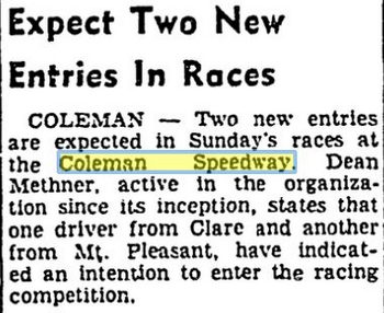 Coleman Speedway - Oct 6 1950